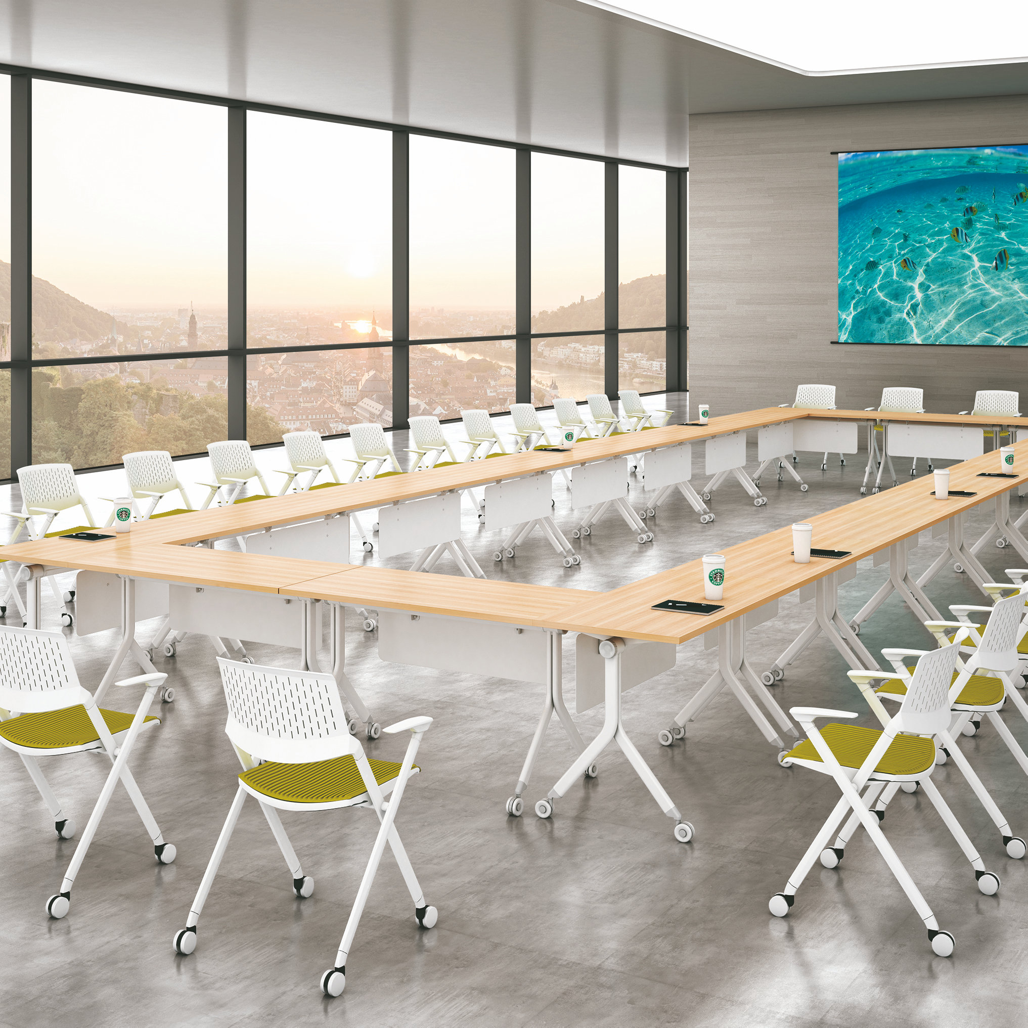 training room table with wheels