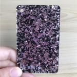 Rose Gold And Black Glitter Acrylic Sheets Chunky Flexible Plexiglass 1050x1860m