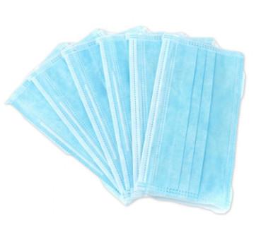 Virus Protective Disposable 3 Ply Face Mask Non Woven Fabrics Low Breath