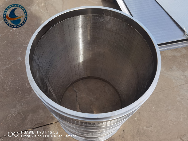 Ss 304 Coutinuous Slot Wedge Screen Filter Wastewater Treatment