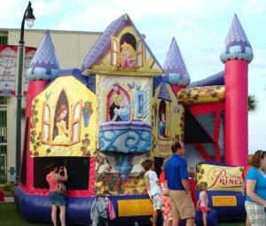 Wholesale Princess Disney Themed Inflatable Bounce Houses Commercial Grade For Children from china suppliers