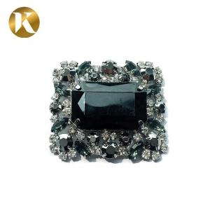 Wholesale Luxury Europe Style Crystal Shoe Buckles 5.5cm*4.8cm With Super Durability from china suppliers